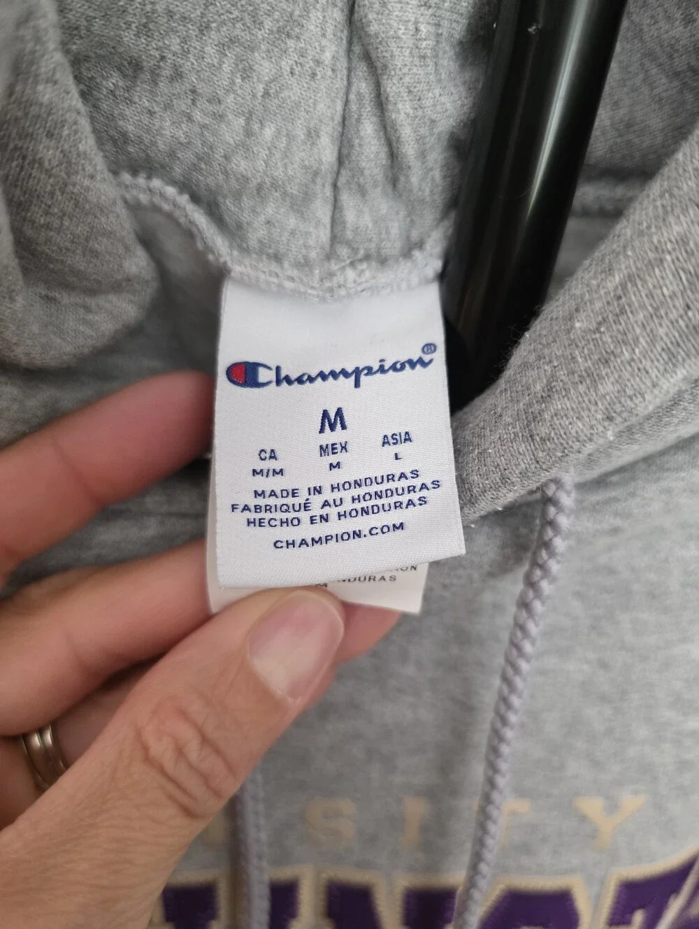 Champion University Of Washington Gray Hoodie